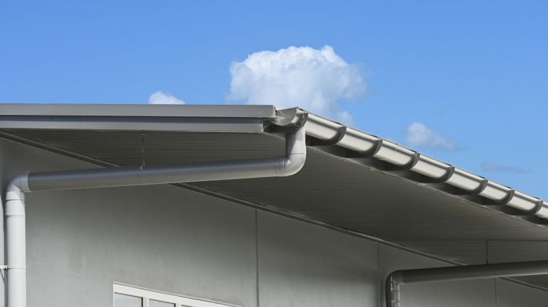 Commercial Roof with Gutters