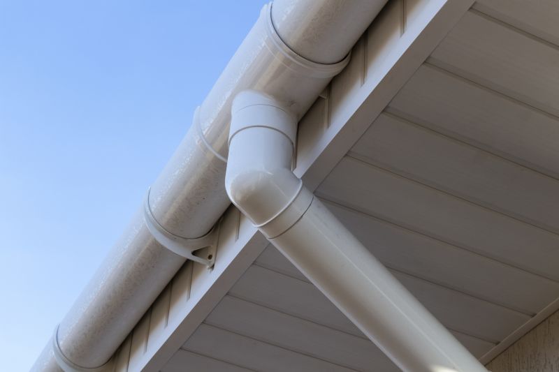Close-up of Vinyl Gutter Seam